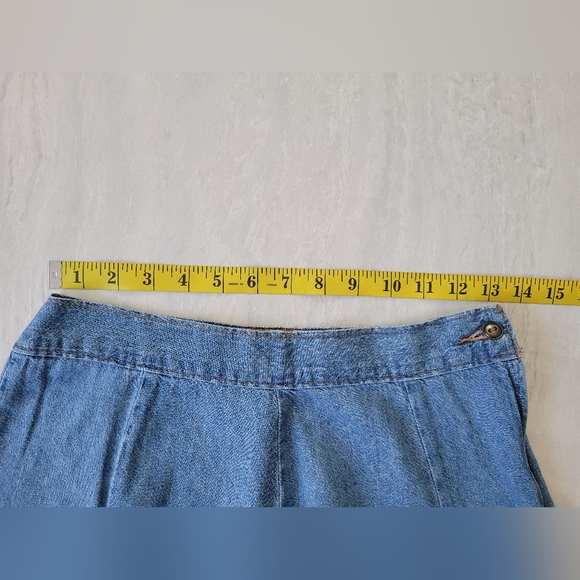 VINTAGE denim flared mini skirt - Picture 3 of 6